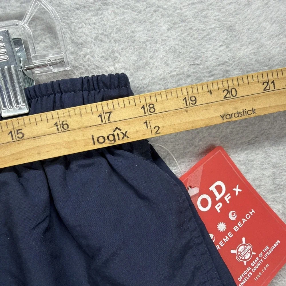 IZOD PFX Swim Shorts Mens XL Blue Surf Perform‎ X Extreme Beach LA Lifeguard NEW